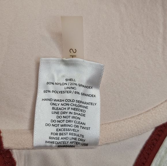 Shade & Shore Laser Cut-Out Padded Push-Up Burnt Orange Bikini Bra Top Size 36B - Picture 6 of 12